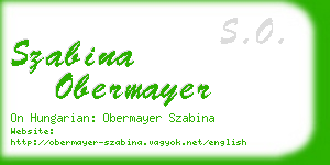 szabina obermayer business card